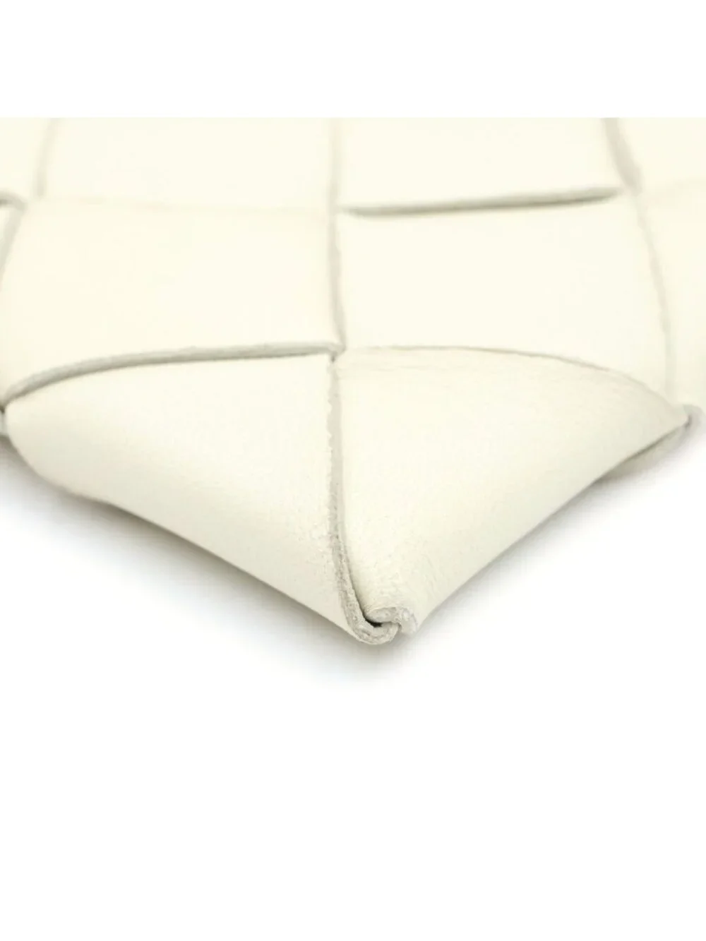 Bottega Veneta Intrecciato Pochette Phone Pouch Leather Ivory